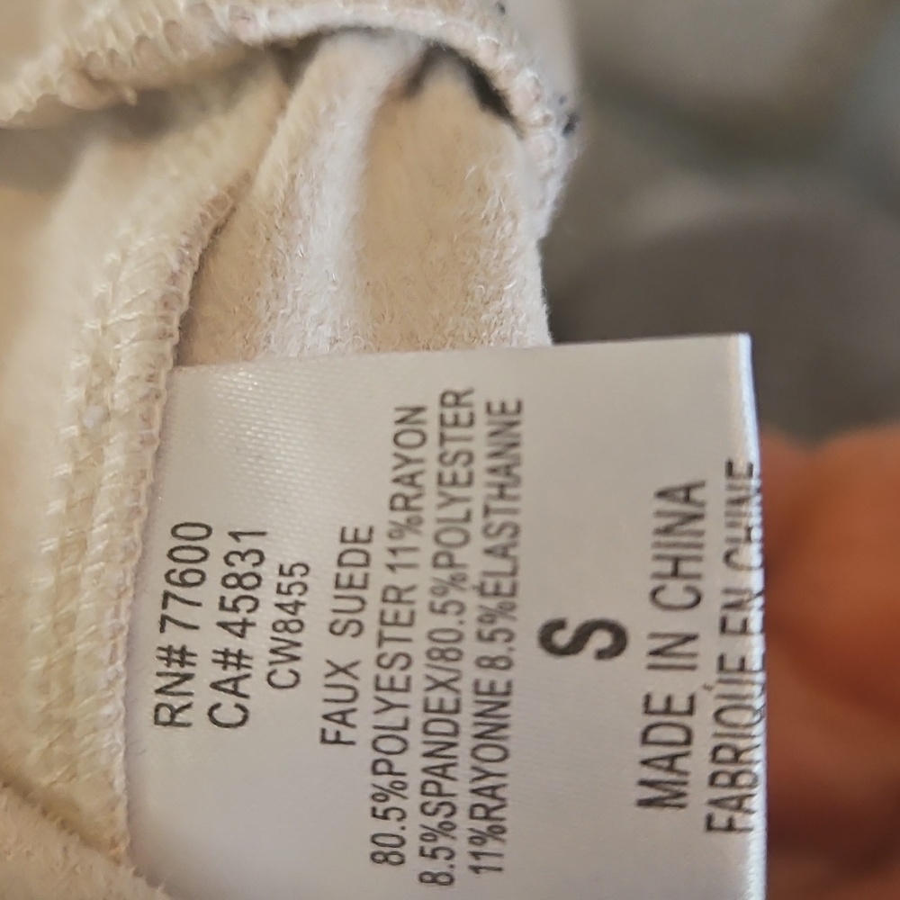 CHASER Faux Suede Beige Cropped Bomber Jacket - Picture 11 of 11